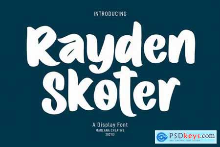 Rayden Skoter Display Font
