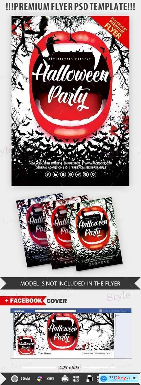 Halloween PSD Flyer Template812