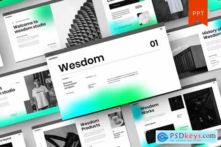 Wesdom  Business Powerpoint, Keynote and Google Slides