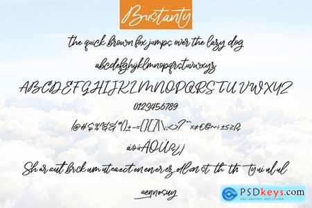 Bustanty Monoline Handwriting Script Font