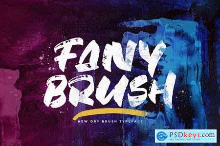 Fany Brush - Textured Brush Font