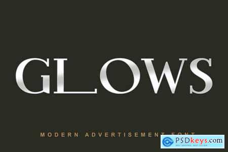 Glows Modern Advertisement Font