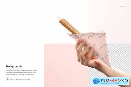 Food Safe Paper Mockup Set -icecream 6423028