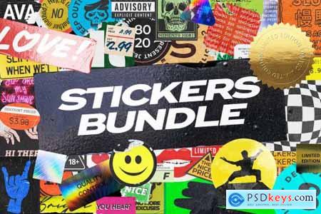 Sticker Mockup Bundle Logo Branding 5142909