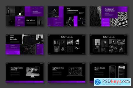 Diaz  Business Powerpoint, Keynote and Google Slides Template