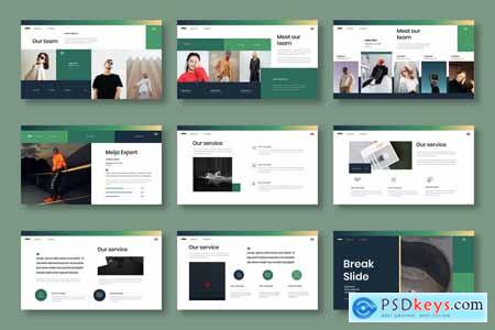 Meija  Business Powerpoint, Keynote and Google Slides Template