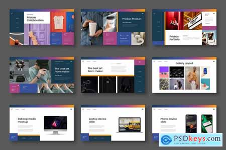 Priobas  Business Powerpoint, Keynote and Google Slides Template