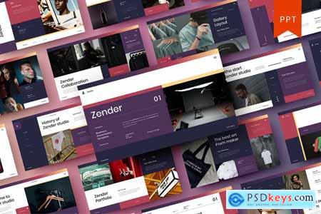 Zender  Business Powerpoint, Keynote and Google Slides Template