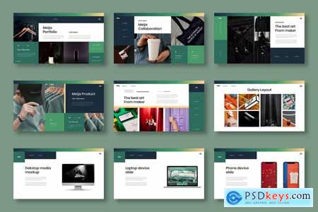 Meija  Business Powerpoint, Keynote and Google Slides Template