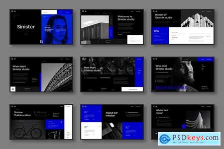 Sinister  Business Powerpoint, Keynote and Google Slides Template