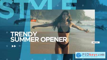 Summer Trendy Opener - After Effects Template 33408558