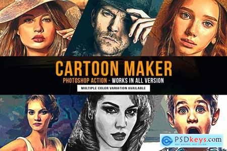 Cartoon Maker Photoshop Action 6424304