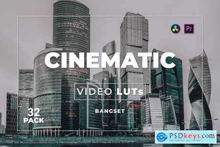 Bangset Cinematic Pack 32 Video LUTs NRYQUU3