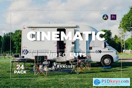 Bangset Cinematic Pack 24 Video LUTs DG7DT7K