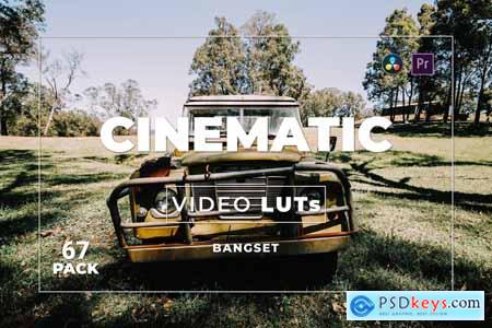 Bangset Cinematic Pack 67 Video LUTs LWUYW8A