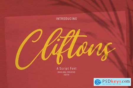 Clifttons Casual Signature Font