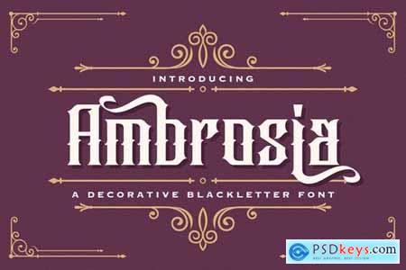 Ambrosia - Blackletter Font