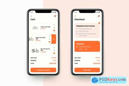 Bike e-Commerce App UI Kit HNVFCFY