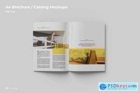 A4 Brochure - Catalog Mockups PH9P6HX
