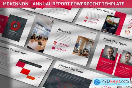 McKinnon - Annual Report Powerpoint Template QFFVTBN