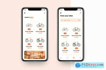 Bike e-Commerce App UI Kit HNVFCFY