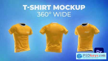 T-shirt 360&#186; Wide Mockup Template Animated Mockup PREMIERE 33580067