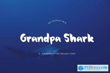 Grandpa Shark - Handwritten Brush Font