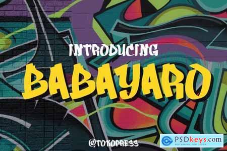 BABAYARO - graffiti font