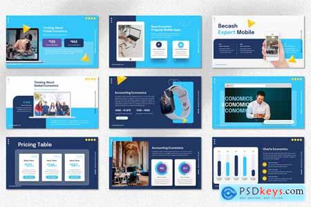Becash - Creative Economic Powerpoint, Keynote and Google Slides Template
