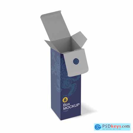Paper Box for Bottles Mockup RJV6BE2