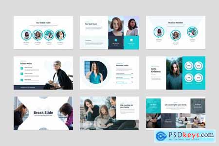 Health Coaching Powerpoint, Keynote and Google Slides Template