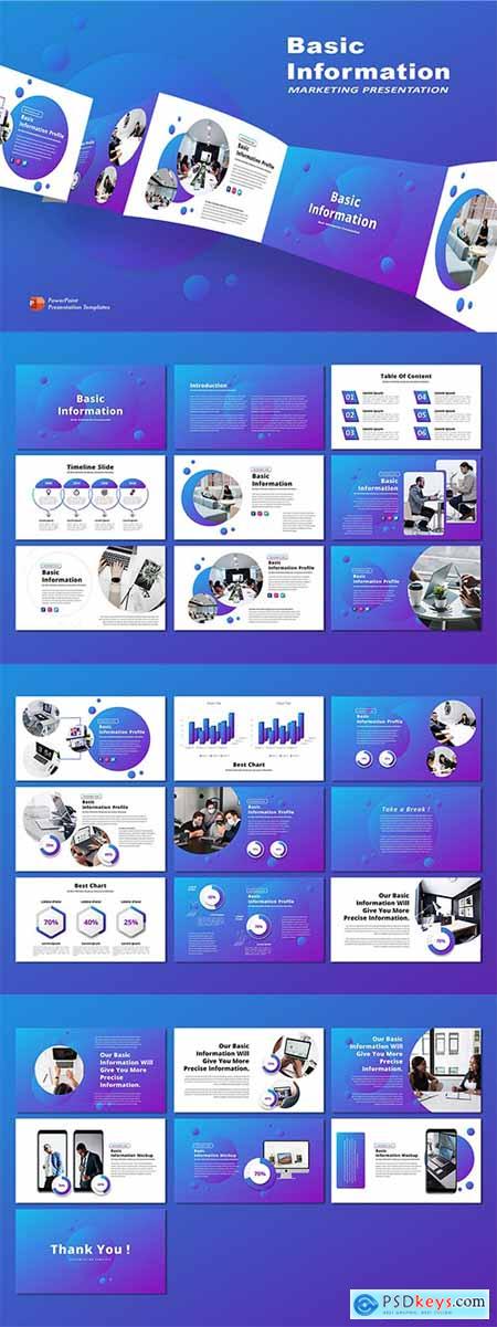 Basic Information - Powerpoint, Keynote and Google Slides Template