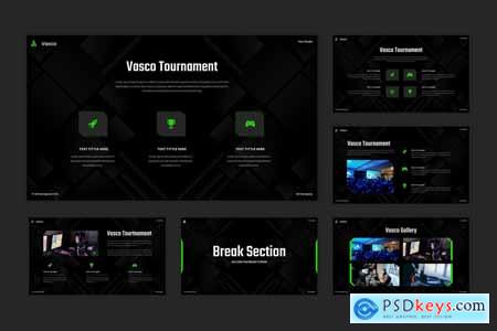 Vasco - Esport Gaming Powerpoint, Keynote and Google Slides Template