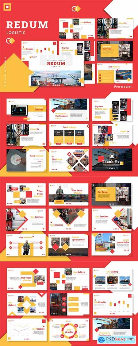 Logistic Powerpoint, Keynote and Google Slides Template