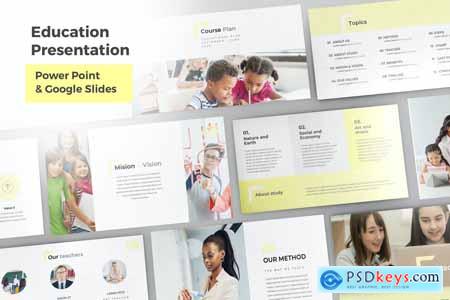 Yellow Education Power Point and Google Slides 57BQZW8