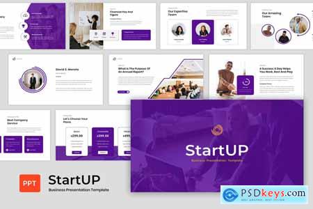Start Up - Business Presentation Powerpoint, Keynote and Google Slides Template