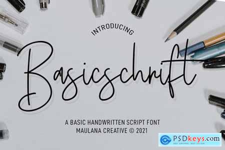 Basicschrift Monoline Script Font