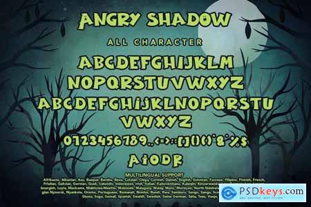 Angry Shadow - Halloween Display Font