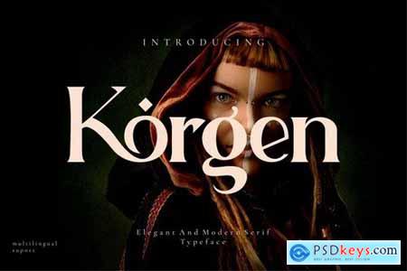 Korgen - Serif Font