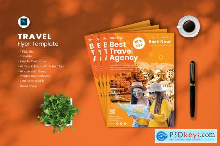 Travel flyer Template vol-04 74PUGW2
