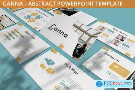 Canna - Abstract Powerpoint Template TU5GRPB