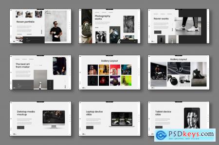 Raven  Business Powerpoint, Keynote and Google Slides Template