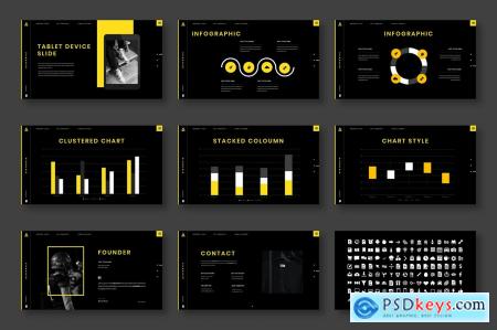 Distortia  Business Powerpoint, Keynote and Google Slides Template