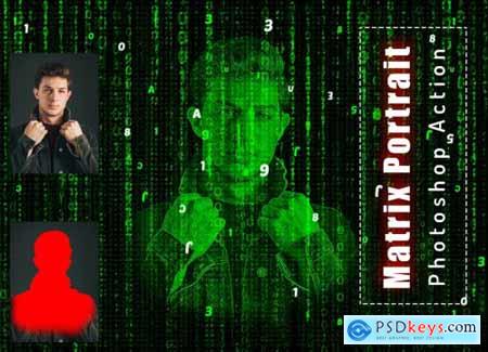 Matrix Portrait Photoshop Action 6456511