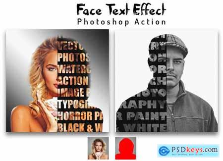 Face Text Effect Photoshop Action 6450763