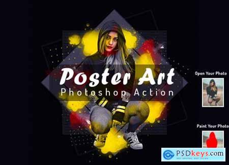 Poster Art Photoshop Action 6453860