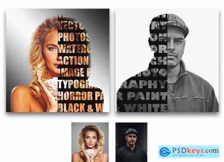 Face Text Effect Photoshop Action 6450763
