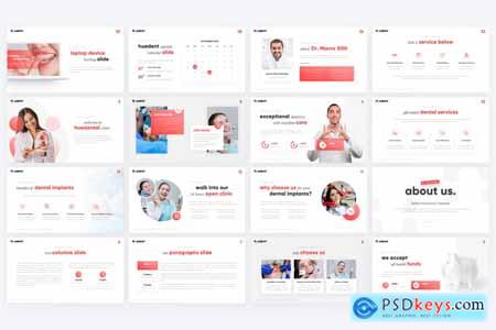 Huedent Medical PowerPoint Template V99TLDW