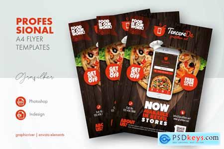 Restaurant Mobile App Flyer Templates 19027372