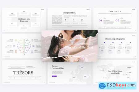 Tresors Fashion PowerPoint Template C5P9MGF